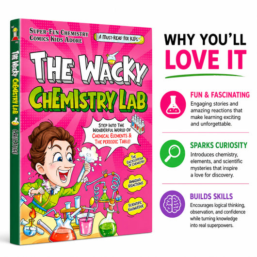 The Wacky Chemistry Lab – The Comic Book That Gets Kids Off Their Phones and Into Science